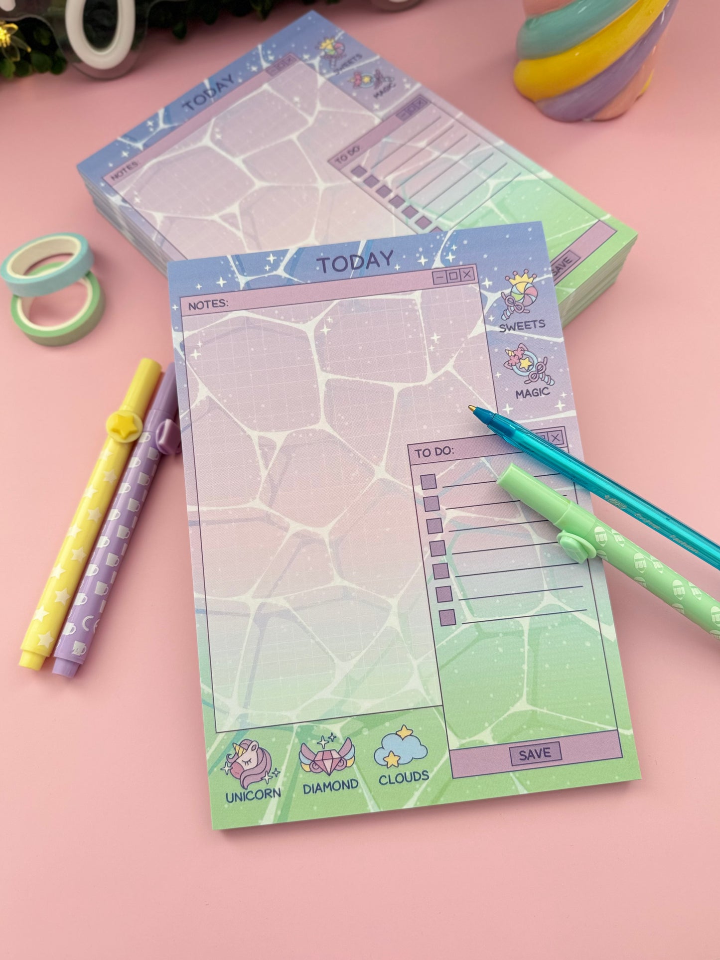 Unicorn notepad A5