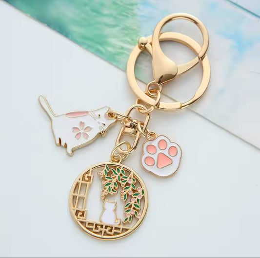 Kitty cat keychain