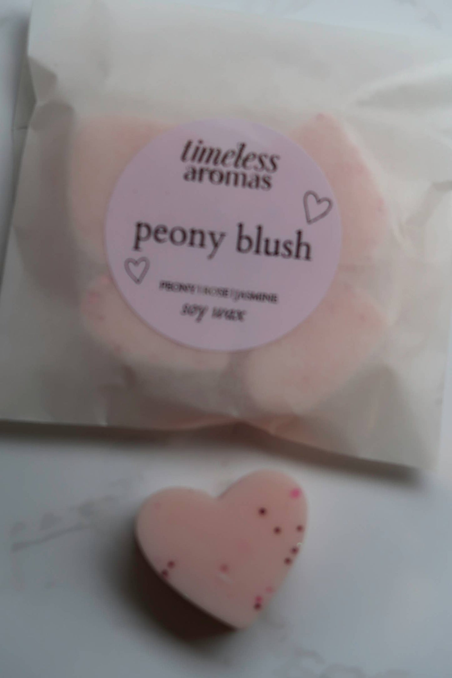 Soy Wax Melts, Peony Blush Suede Wax Melts, Mini Wax Melts