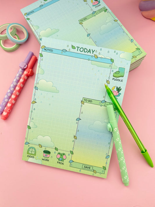 Cute frog notepad A5