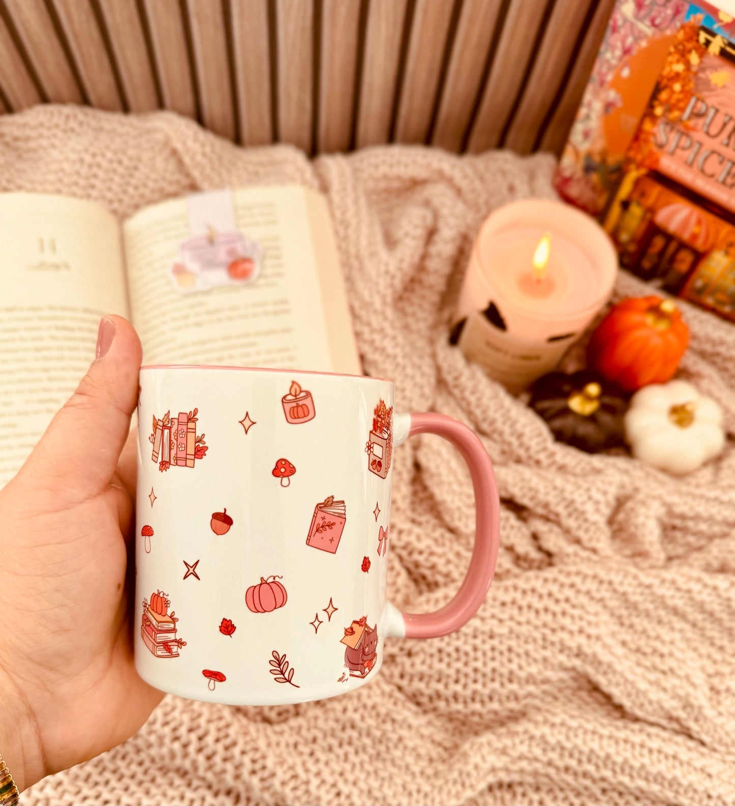 Mug l Fall reading Cat 🐈