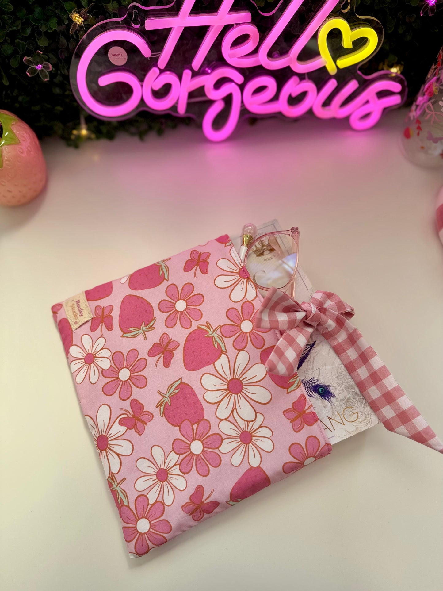 Strawberry book sleeves