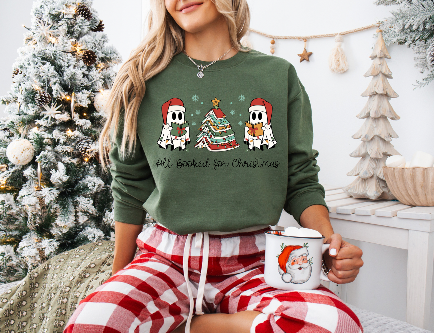 Sweater l All Booked for Christmas Ghost