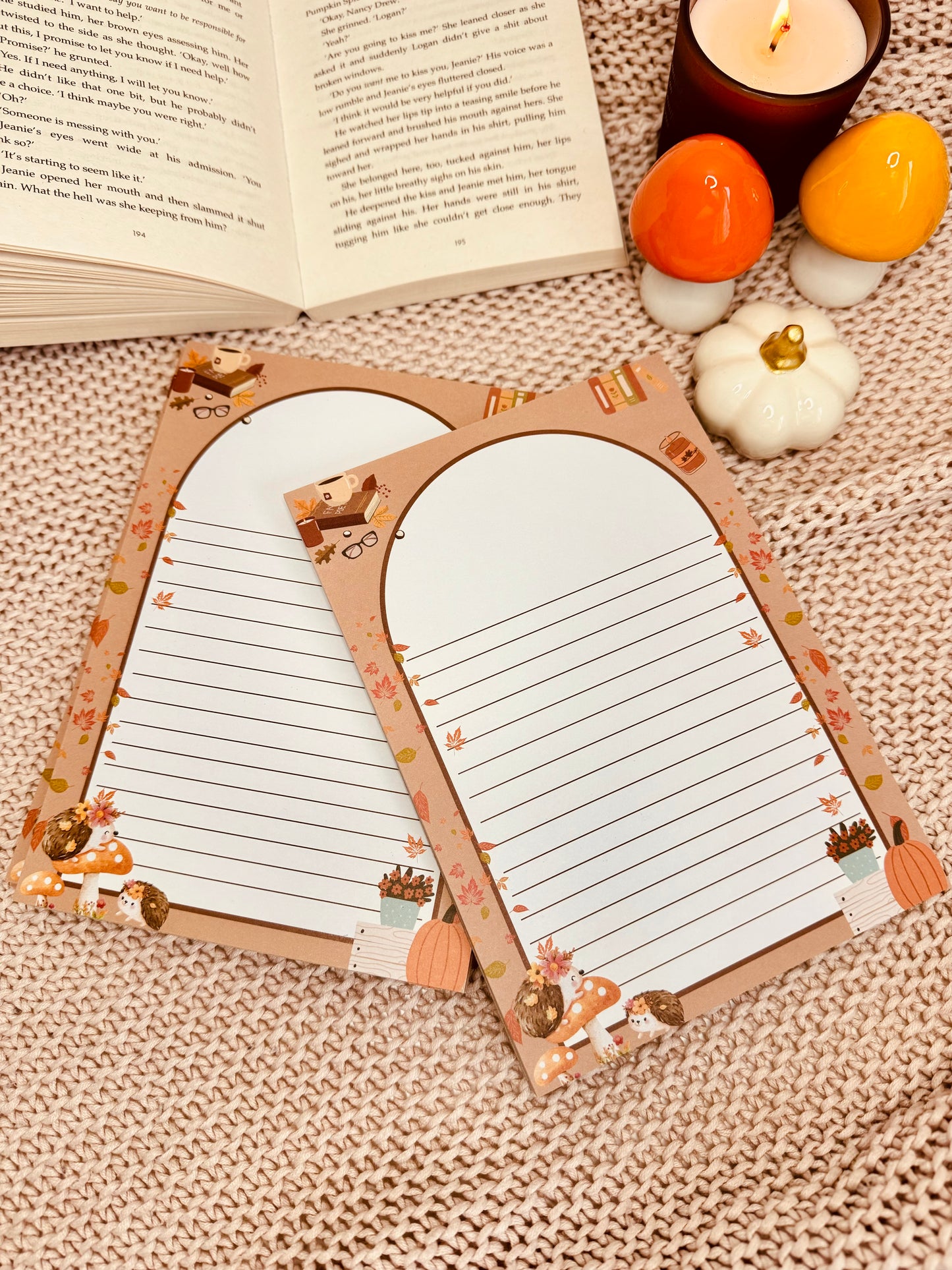 fall notepad A5