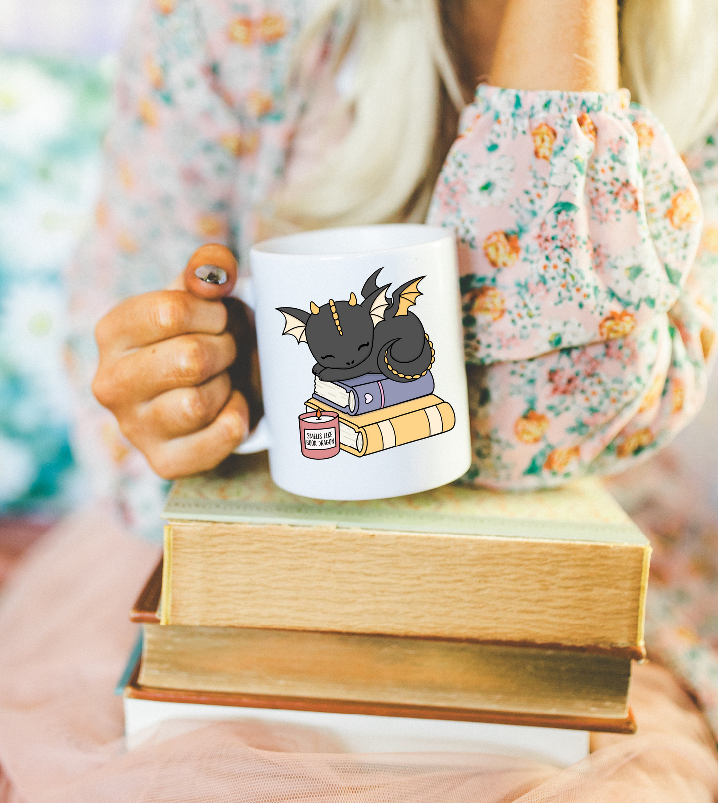 Koffiemok | cute sleeping dragon