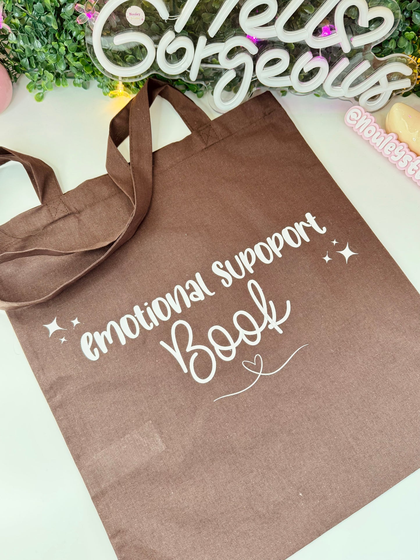 Emotional support book bag