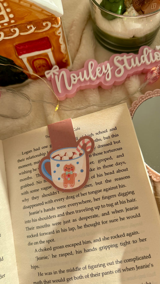 Magnetic Bookmarks | Gingerbread Hot Coco