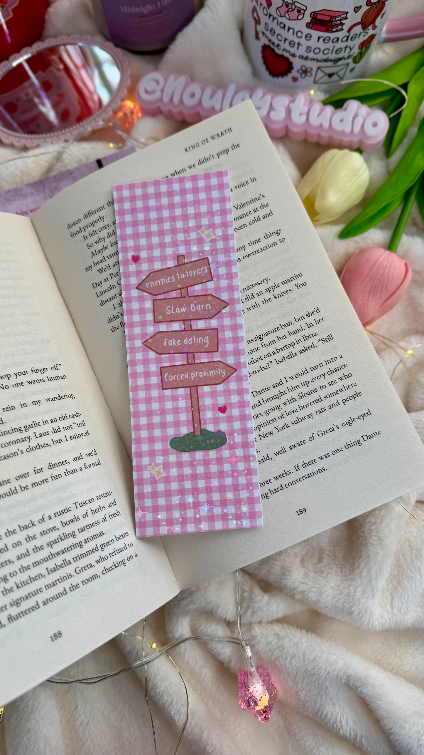 Bookmark paper | Romance Tropes Roadmap