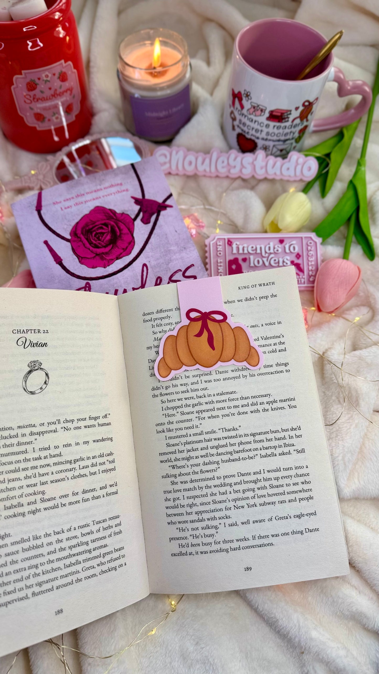 Magnetic Bookmarks l Soft girlie Bunny