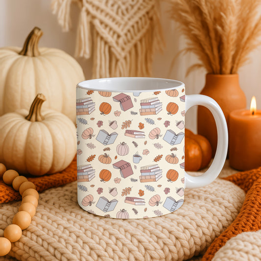 Mug l Books & Pumpkin