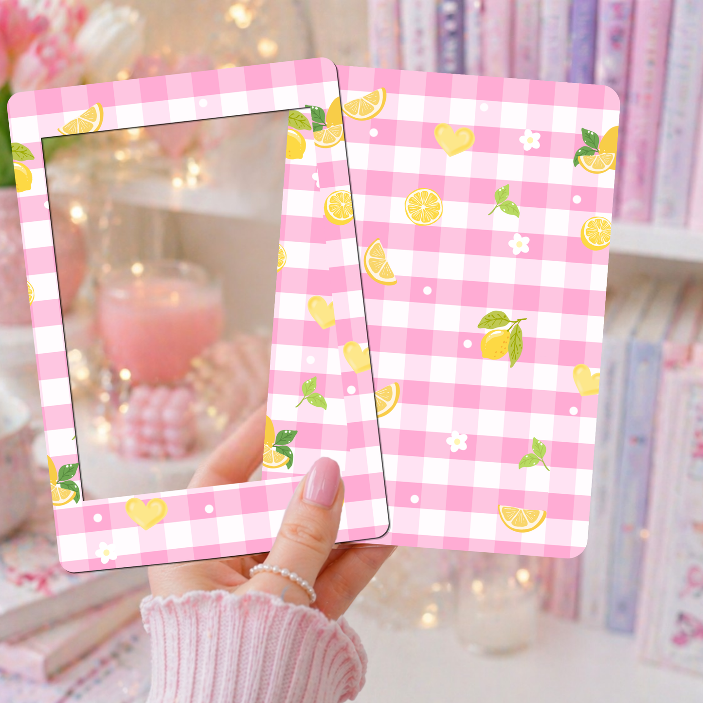 E-reader Insert-Skin | Lemon Gingham