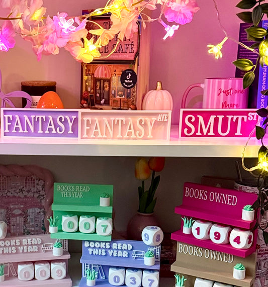 Library sign gepersonaliseerd – naambord boekenplank decor