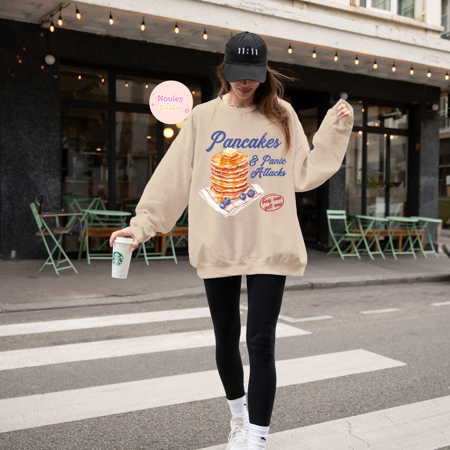 Blue Berry panic attack sweater