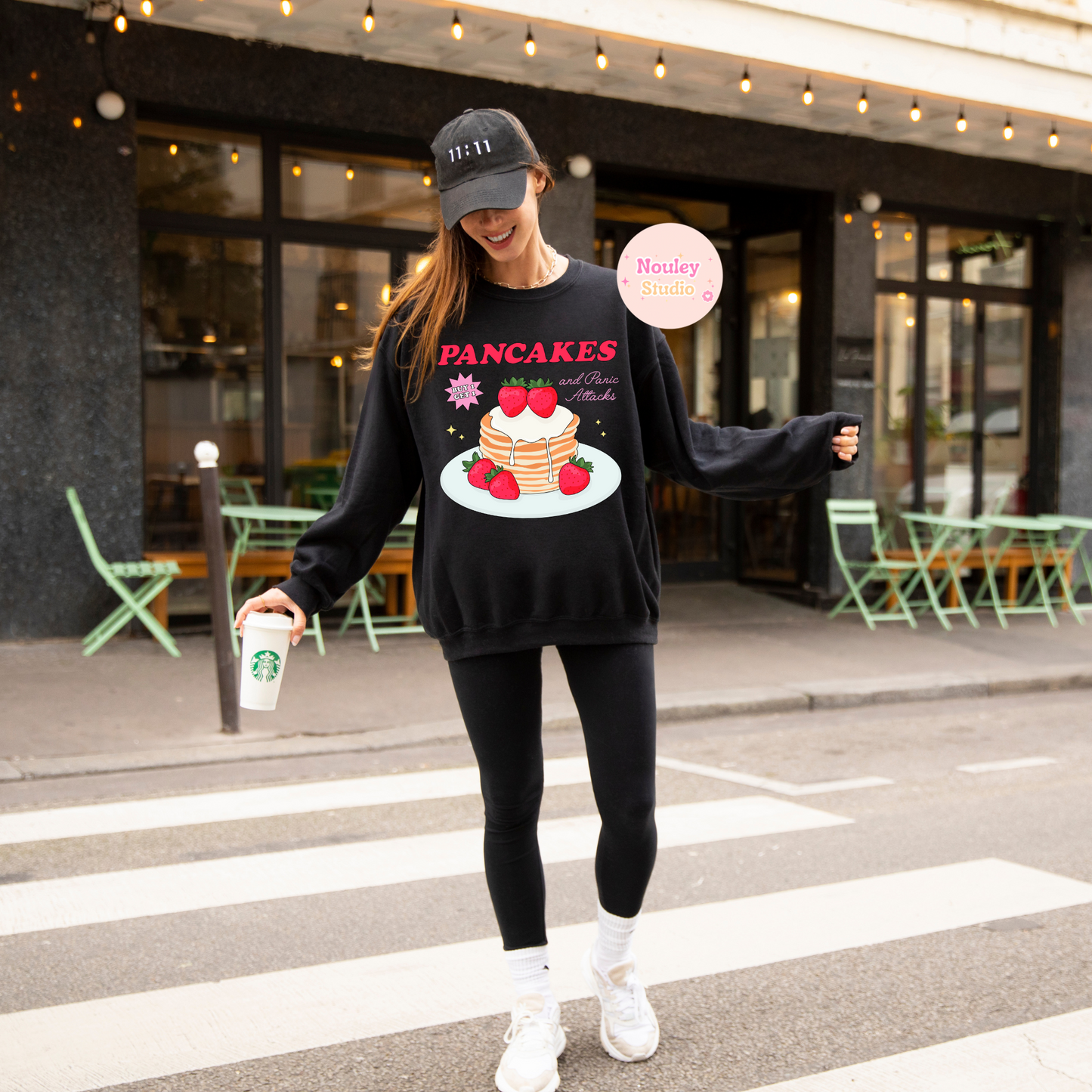 Strawberry pancake sweater