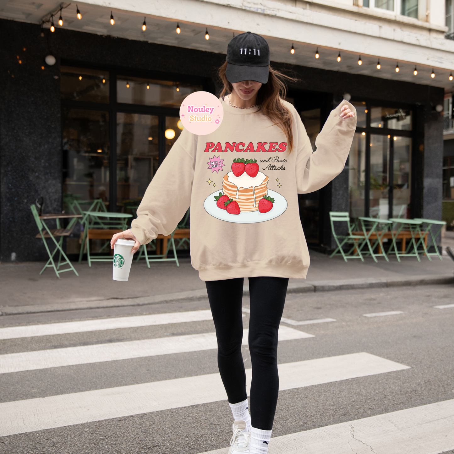 Strawberry pancake sweater