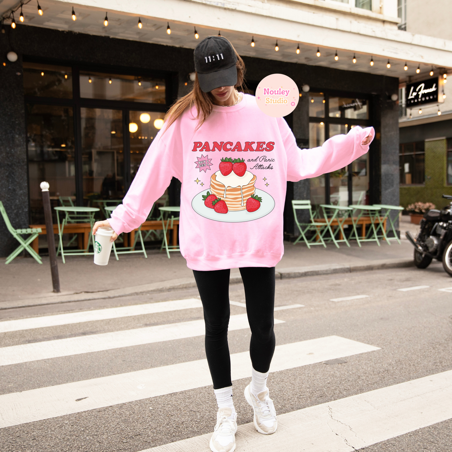 Strawberry pancake sweater