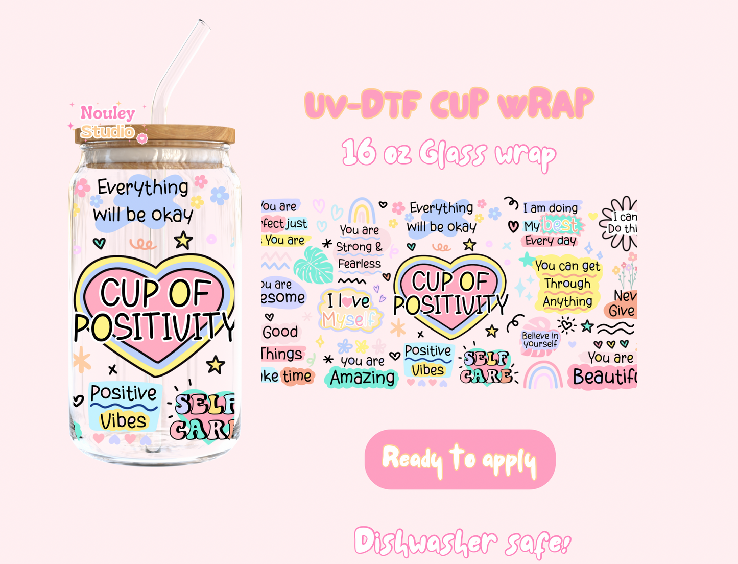 Uv DTF cup wrap my mental breakdown