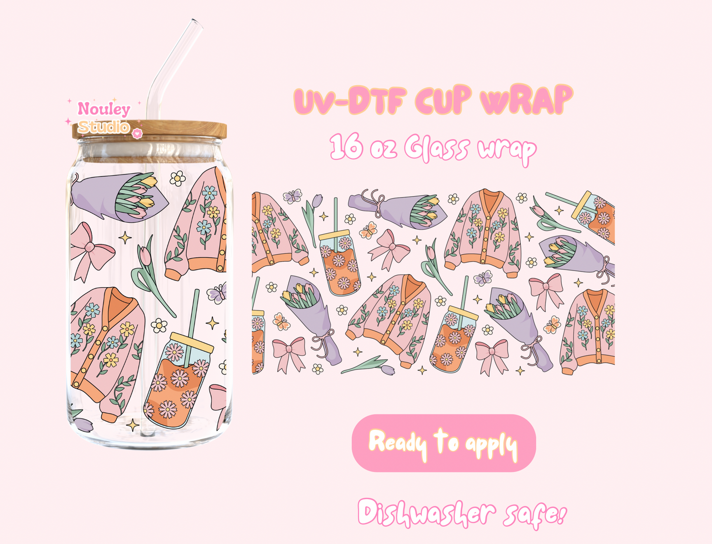 Uv DTF wrap girly spring era