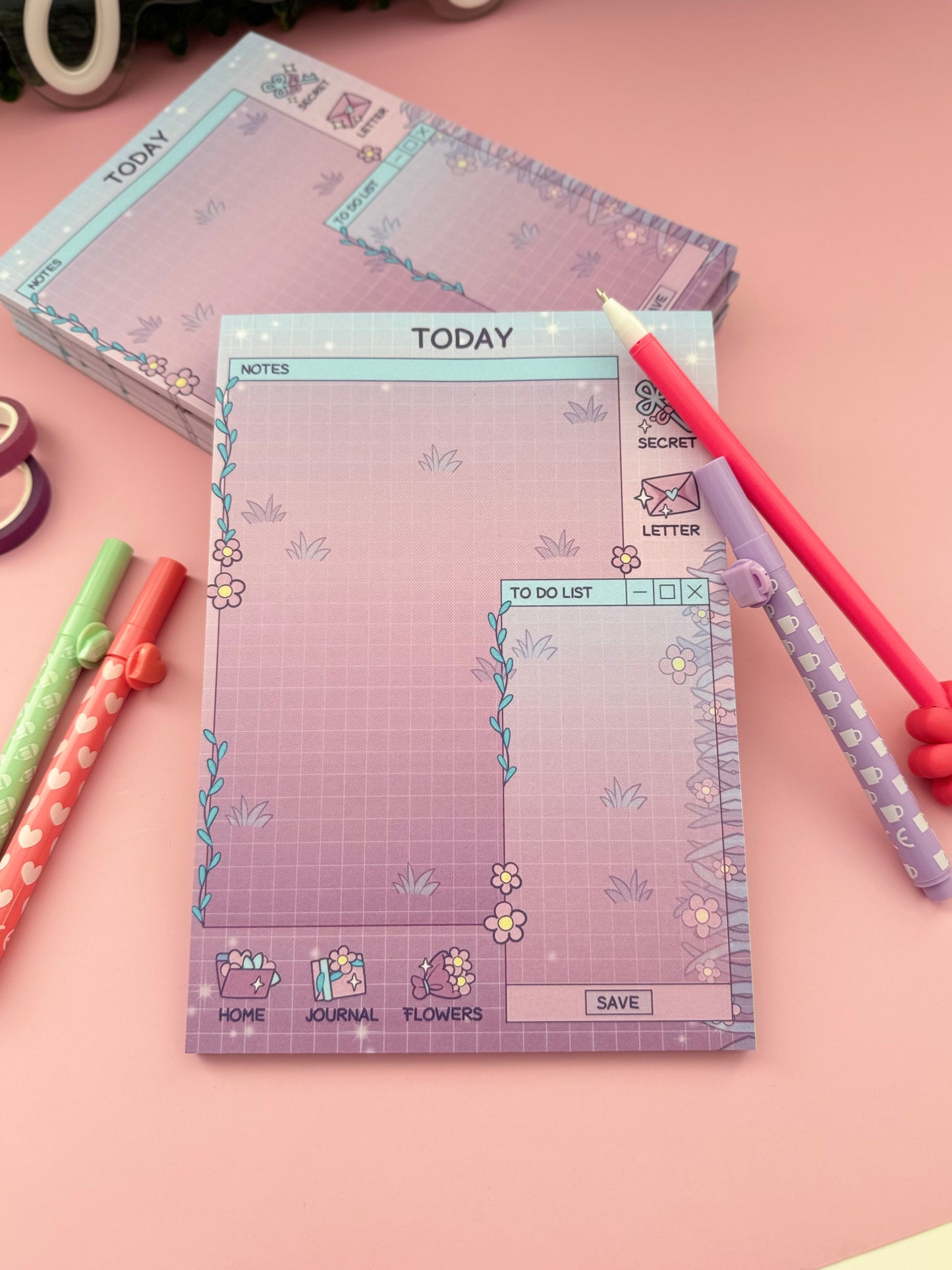 Flower notepad A5