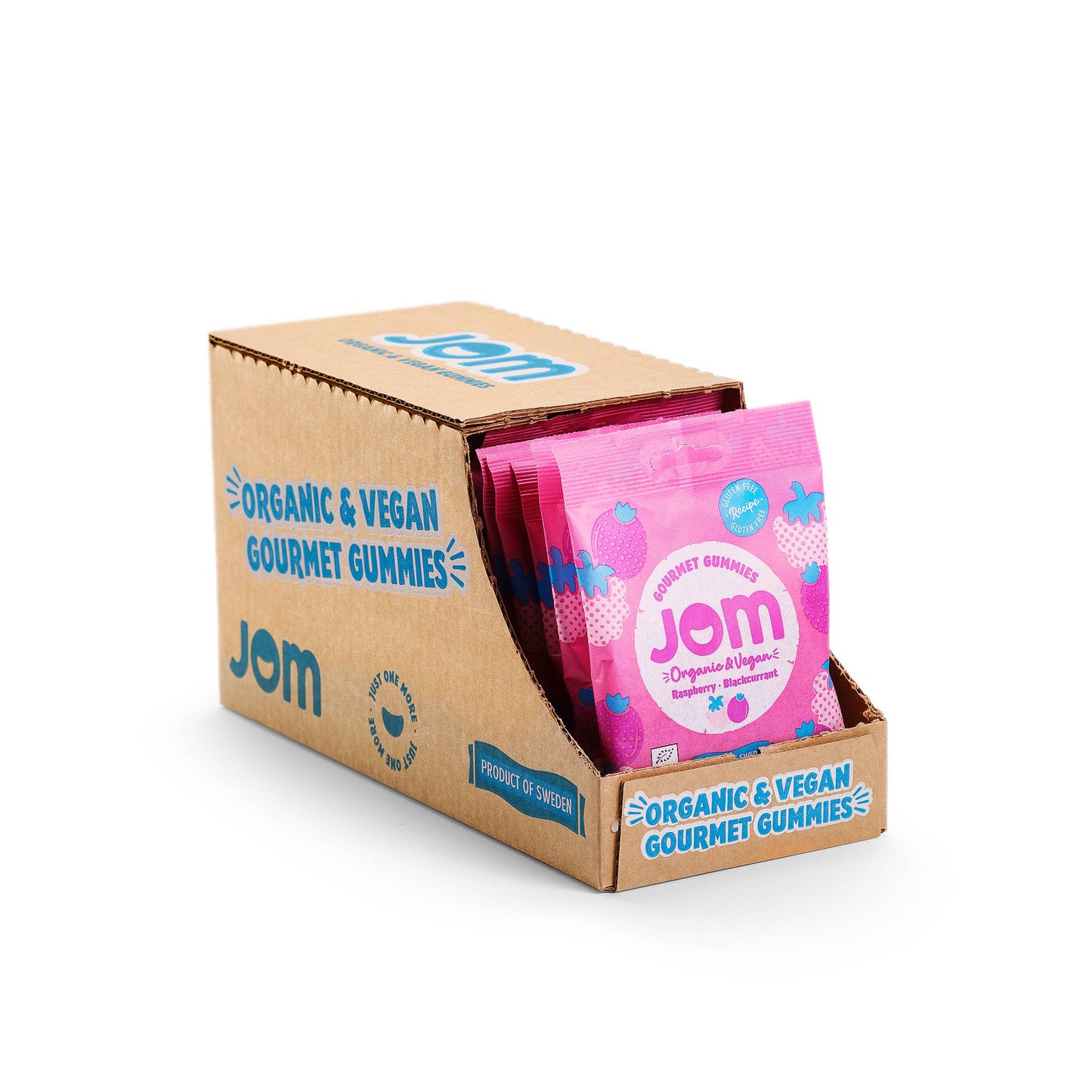 Organic and Vegan Swedish Raspberry and Blackcurrant Gummies
