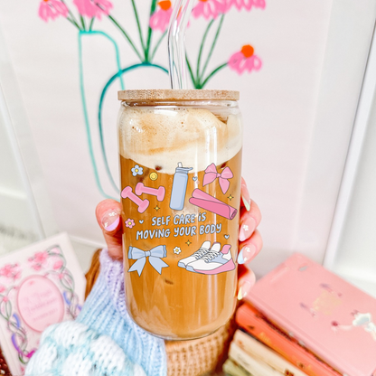 Drinkglas met rietje | Self care is