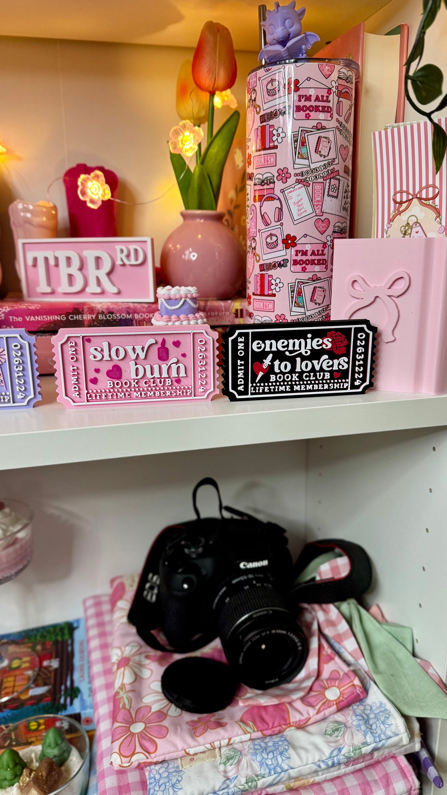 Enemies to Lovers Tropes Ticket – handmade bookish accessory