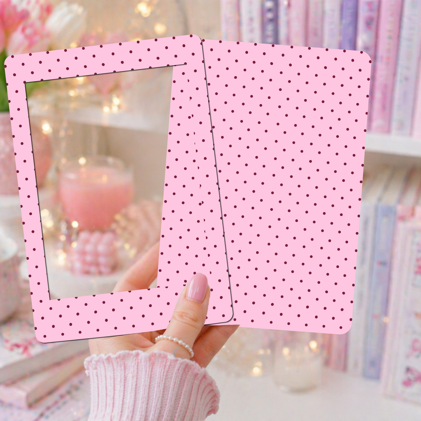 E-reader Insert-Skin | Pink dots