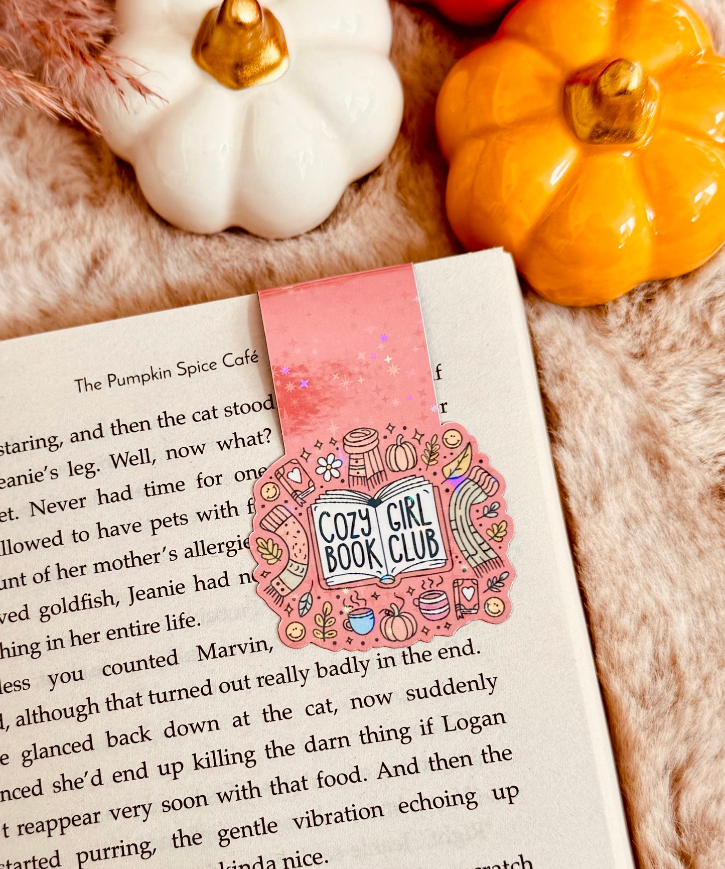 Magnetic Bookmarks cozy girl book club
