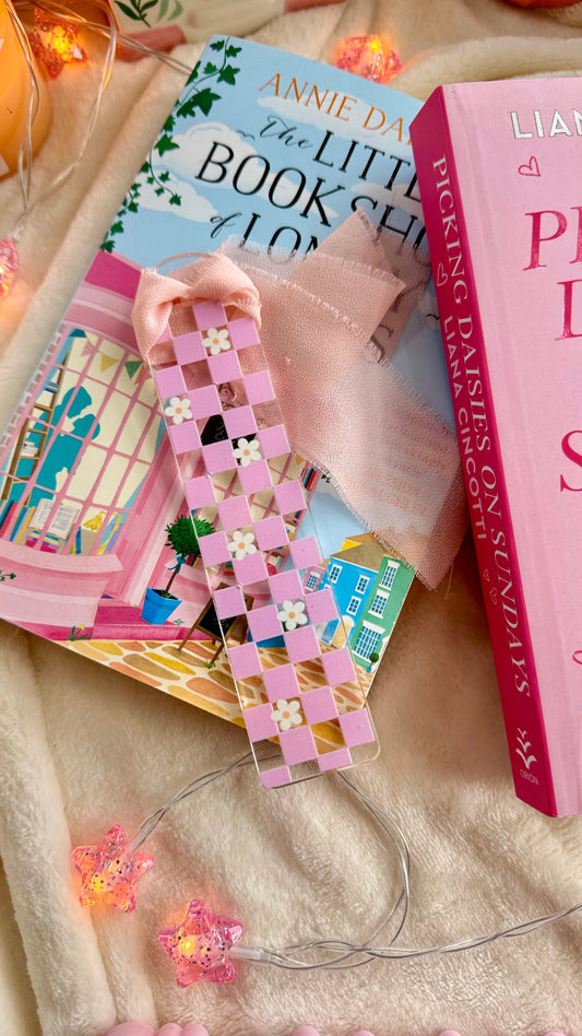 Acrylic Bookmark | Pink Daisy