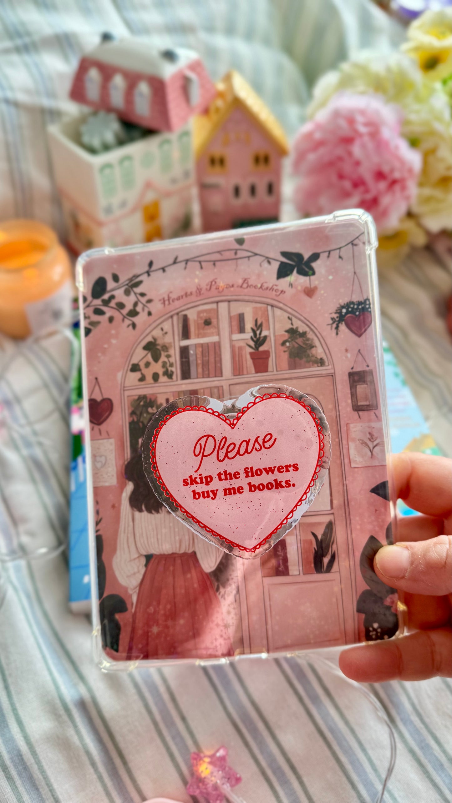 Bookish Grips | Please skip flowers