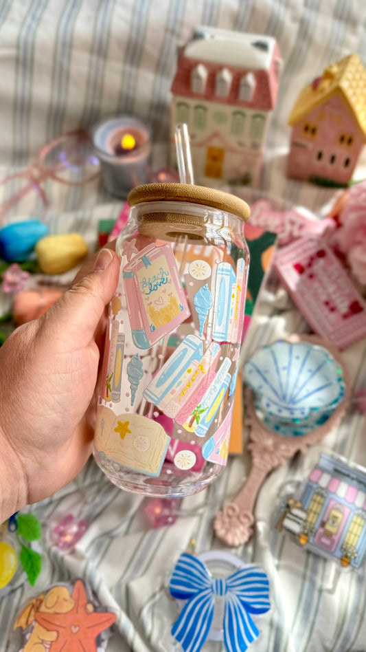 Drinkglas met rietje |  Beach love
