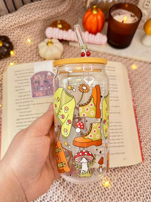 Drinkglas met rietje | Goblincore Girl