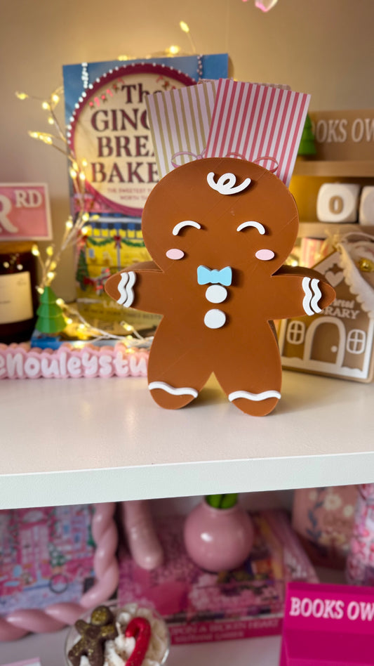 Boekenlegger houder | Gingerbread men