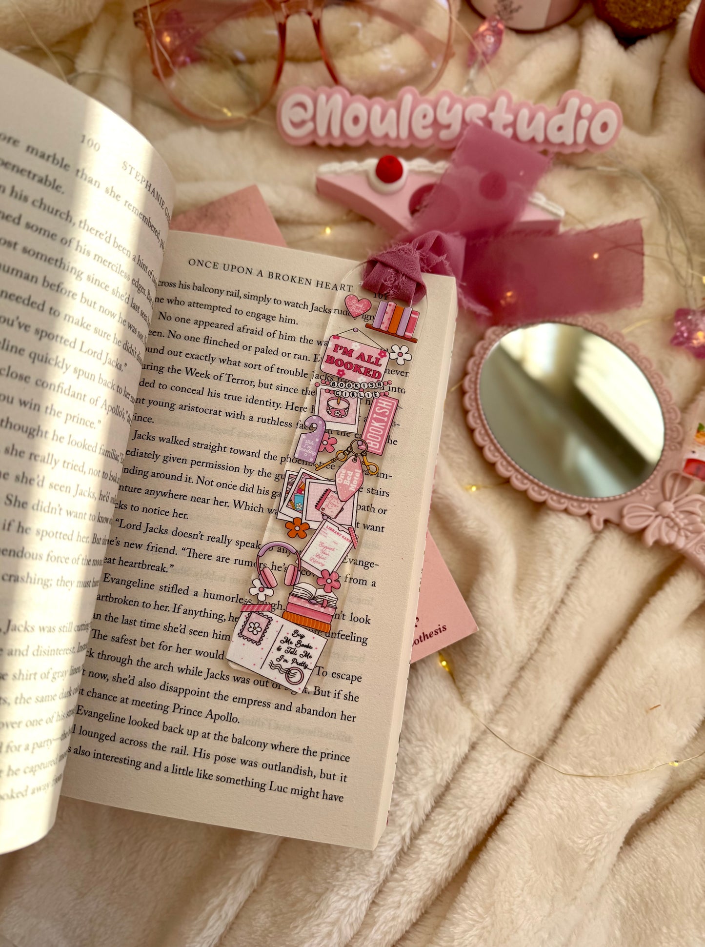 Acrylic Bookmark | Booked Bookish girlie
