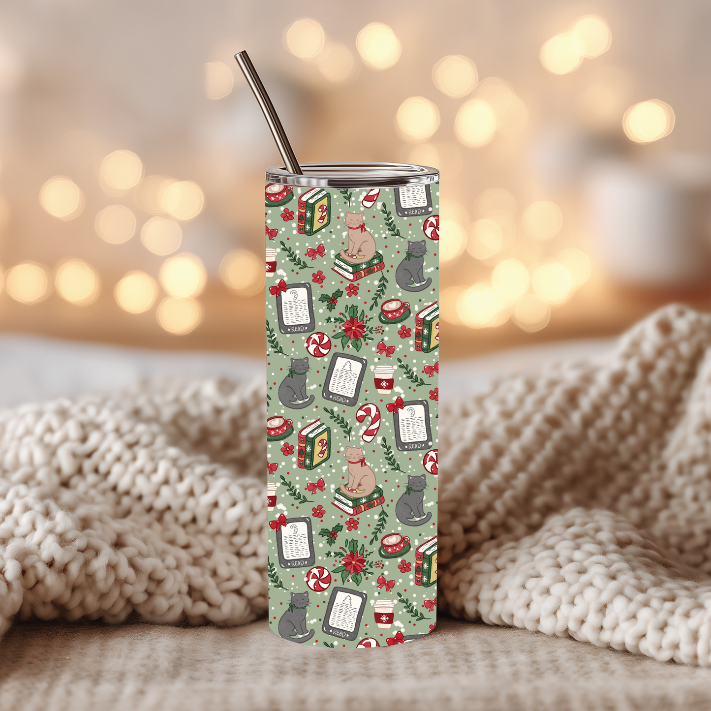 Tumbler | Reading cats