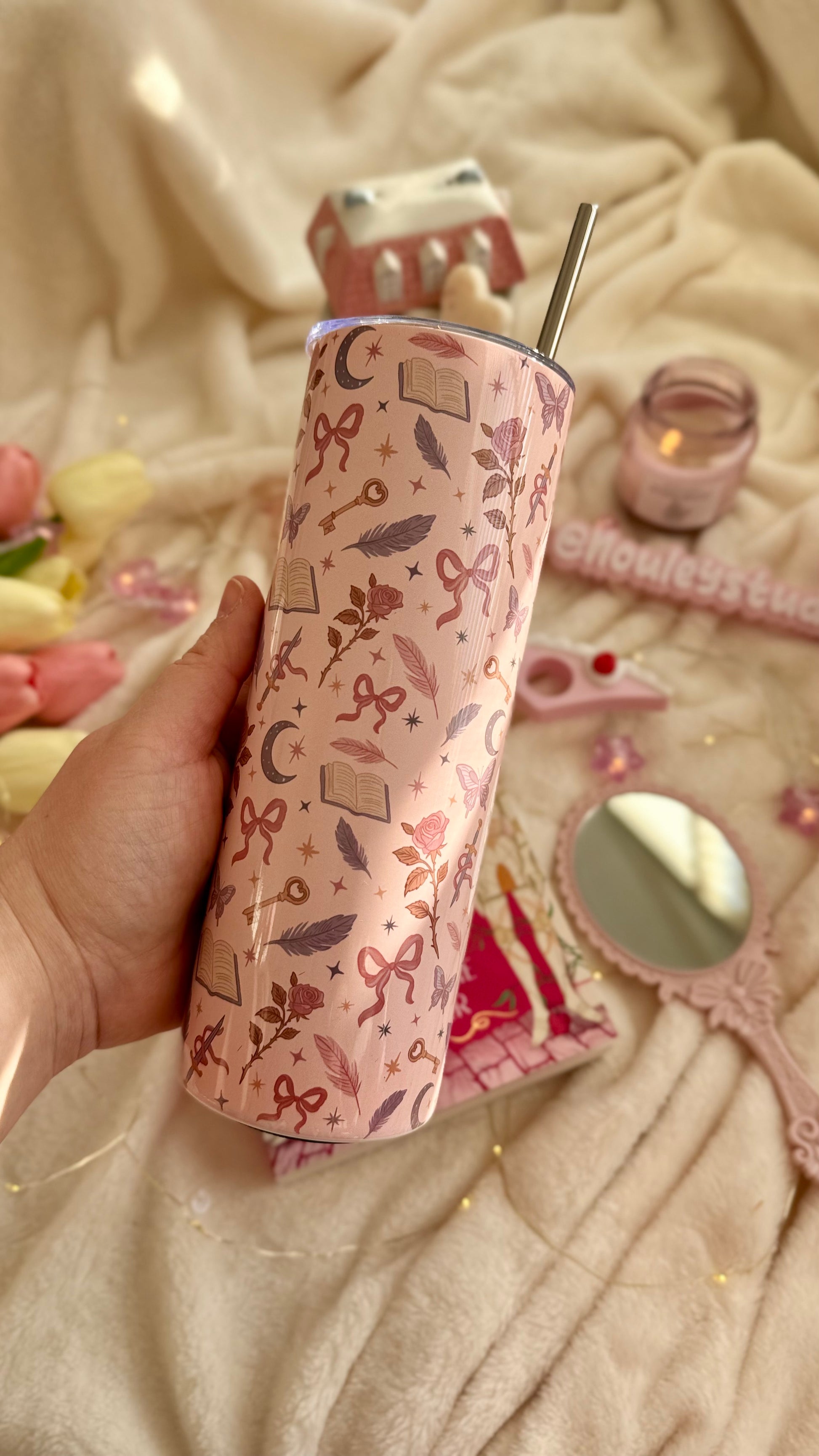 Sweet Romantasy tumbler, drinkbeker