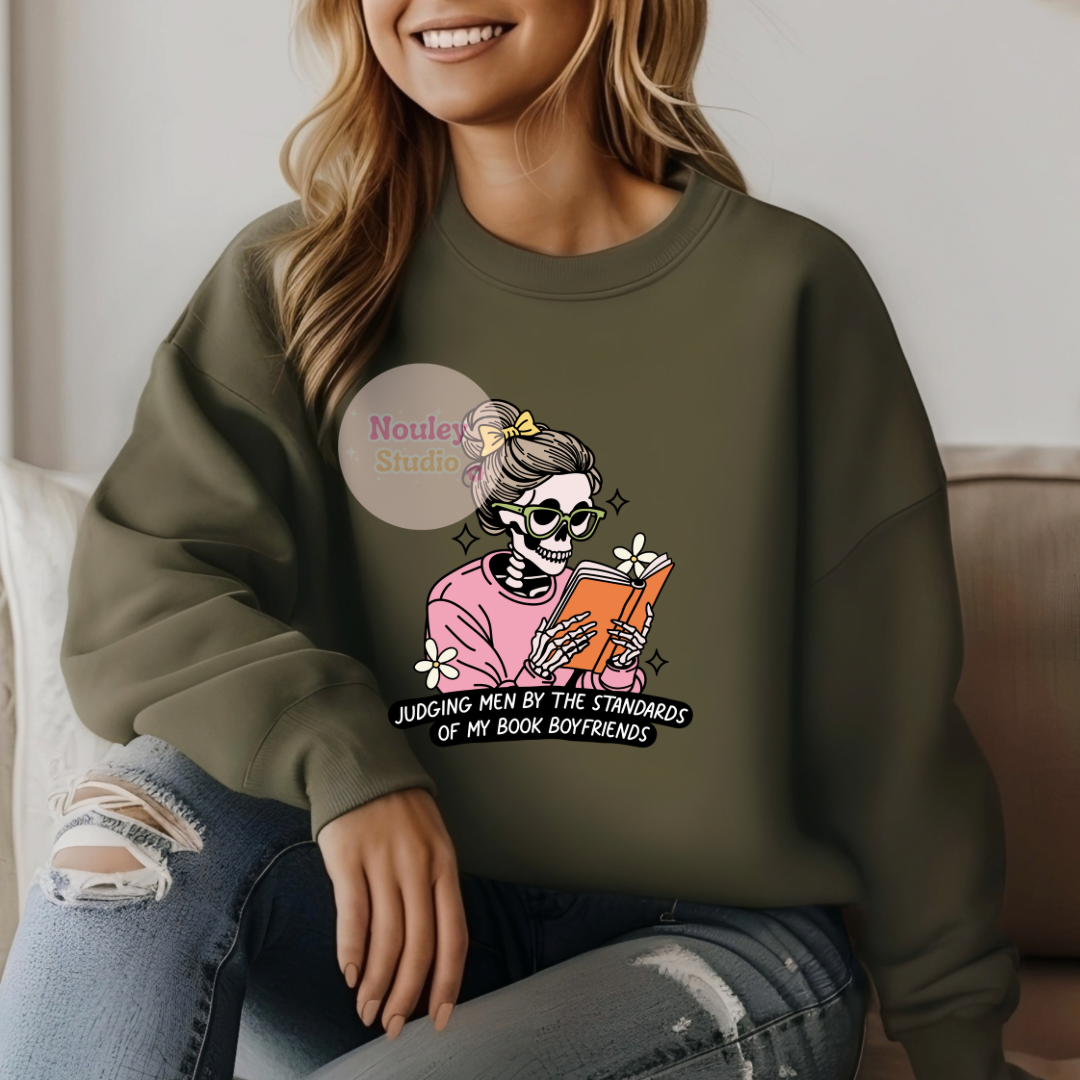 Judging men standards by my book bf sweater