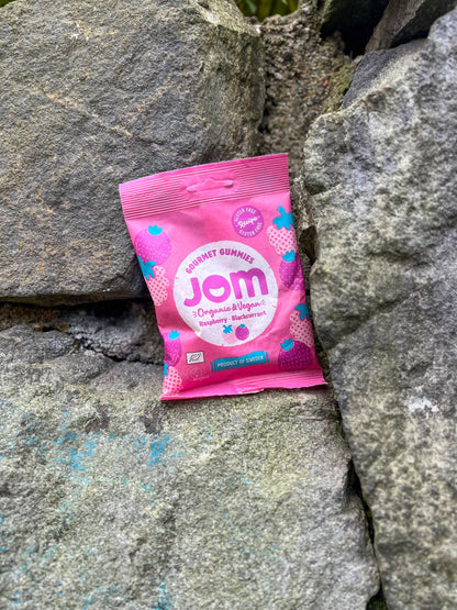 Organic and Vegan Swedish Raspberry and Blackcurrant Gummies